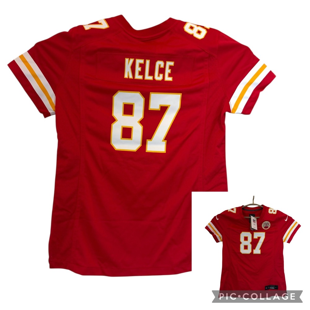 Travis Kelce Nike Kansas City Chiefs Travis Kelce 87 Womens Jersey Red Large NEW